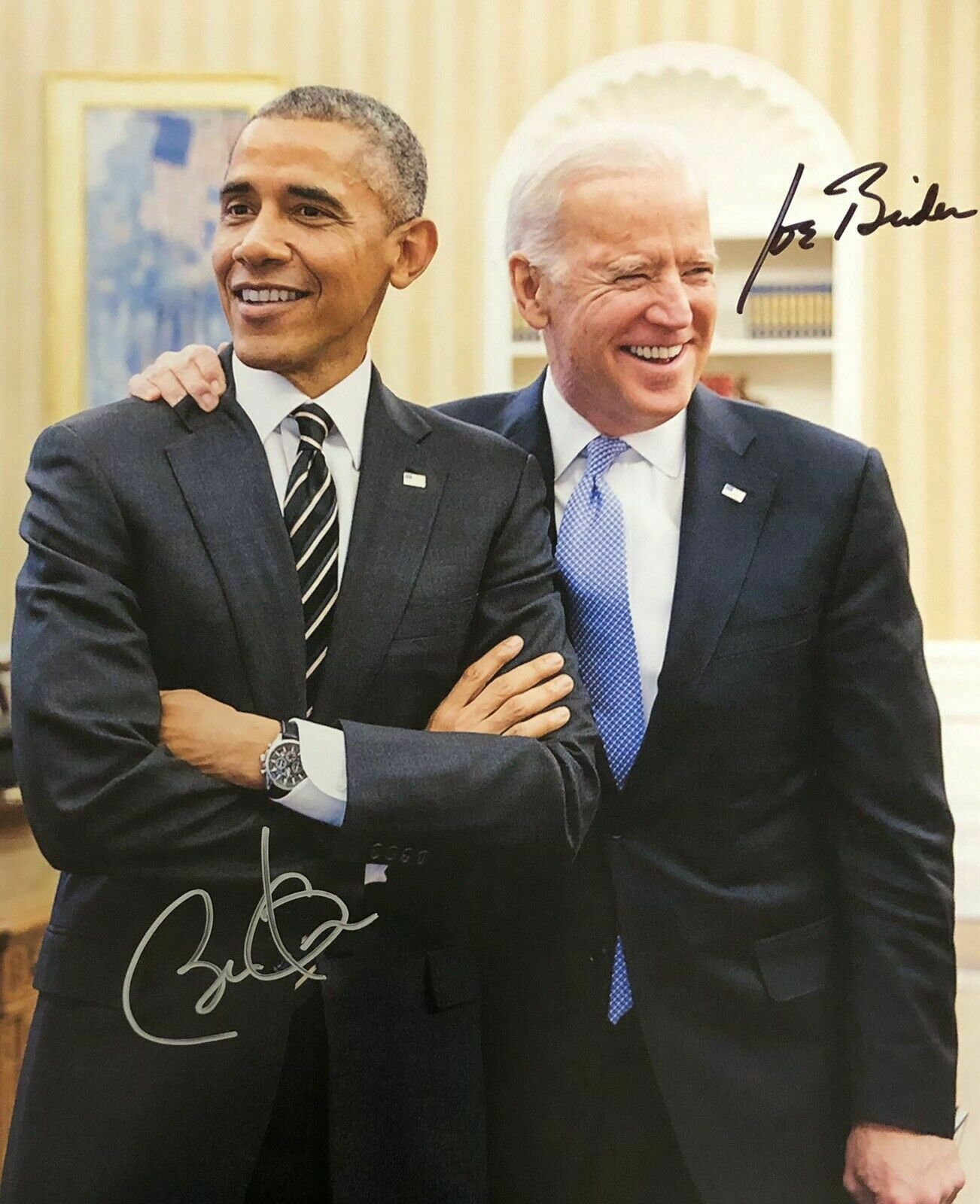 Barack Obama / Joe Biden Autographed Signed 8x10 Photo Reprint