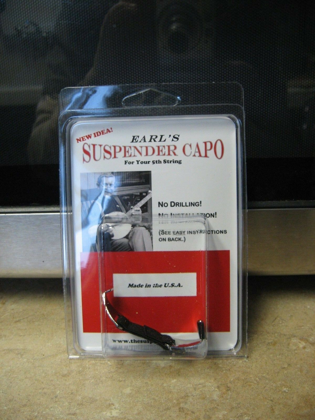 Earl's Suspender 5th String Banjo Capo/nip!