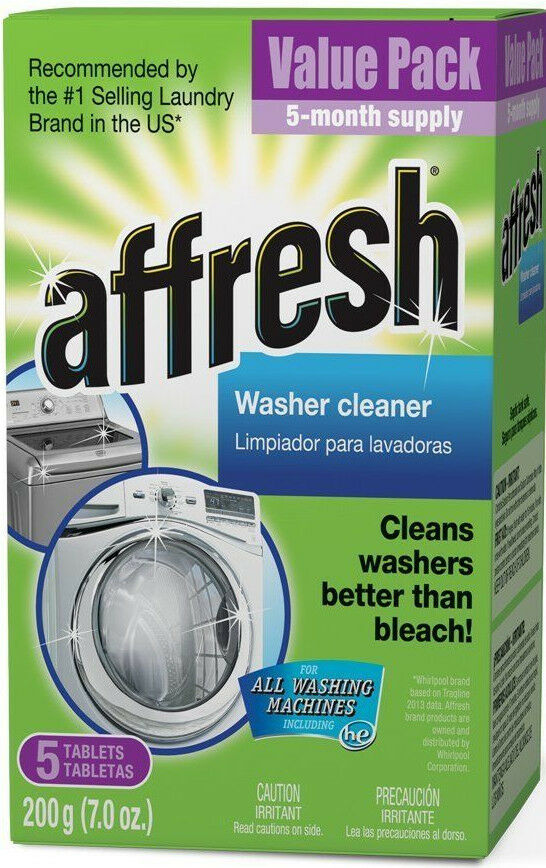 Affresh Washer Cleaner Tablet For Residue/odor/mildew 5 Pak W10135699 W10549846