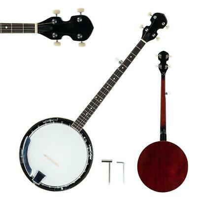 5 String Banjo W/ Closed Back 24 Brackets Head & Maple Neck