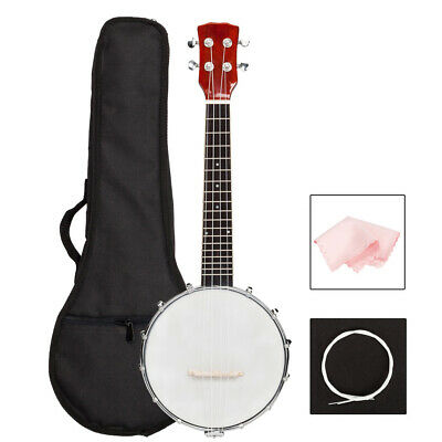 New High Quality Sapele 4 String Banjo With Bag And Accessories
