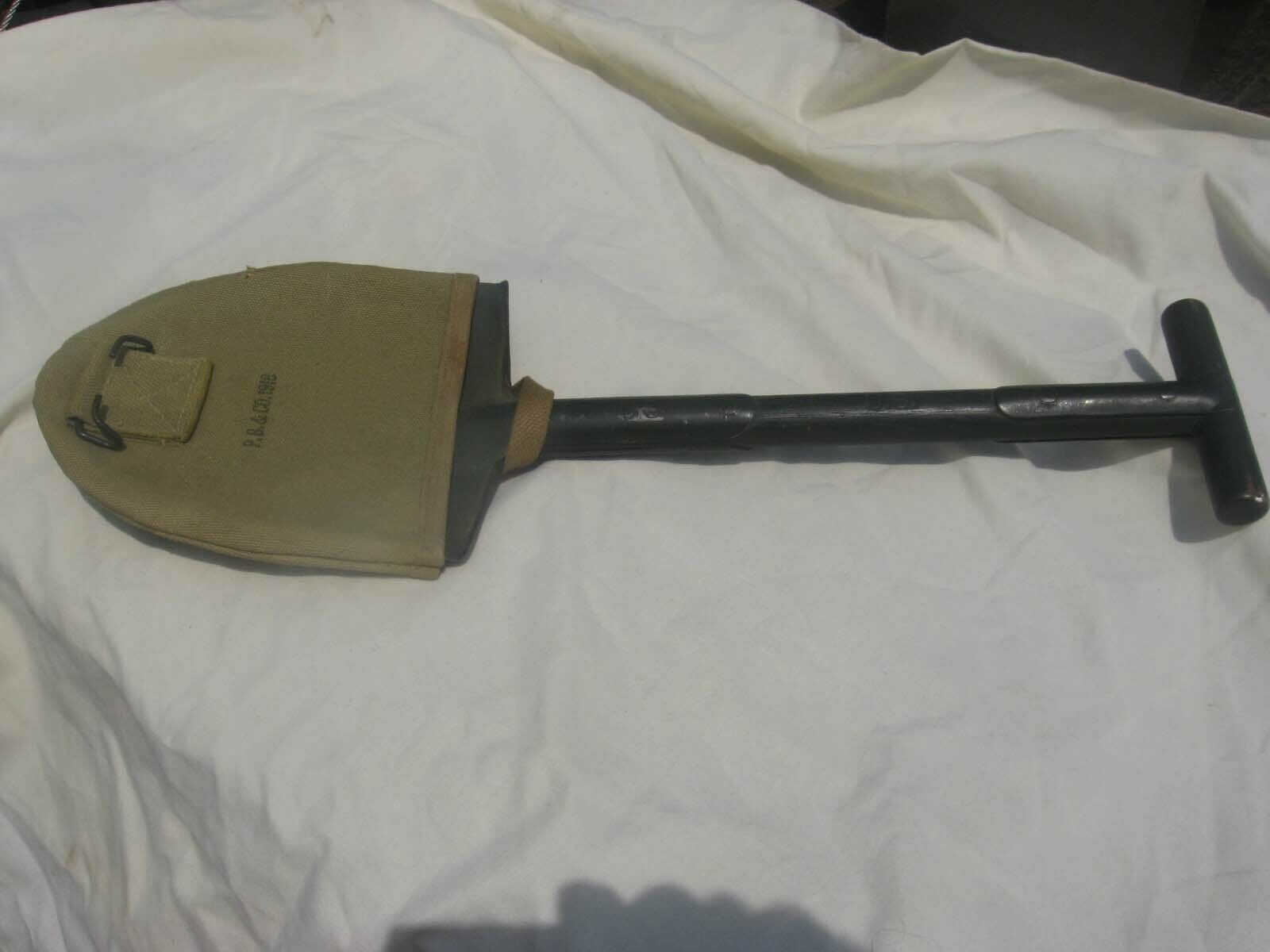 Original Old Wwi 1918 P B Co Us Army Trench Shovel Wooden And Metal