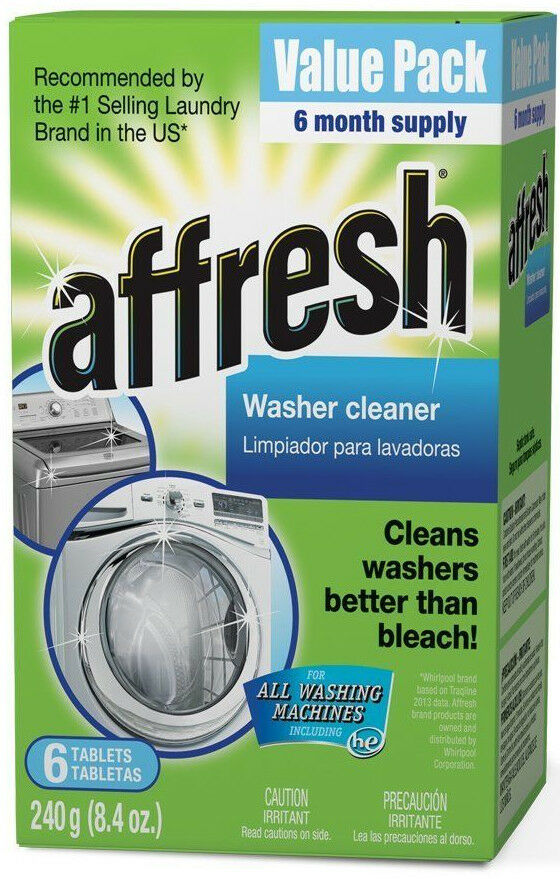 Affresh Washer Cleaner Tablet For Residue/odor/mildew 6 Pak W10135699 W10501250