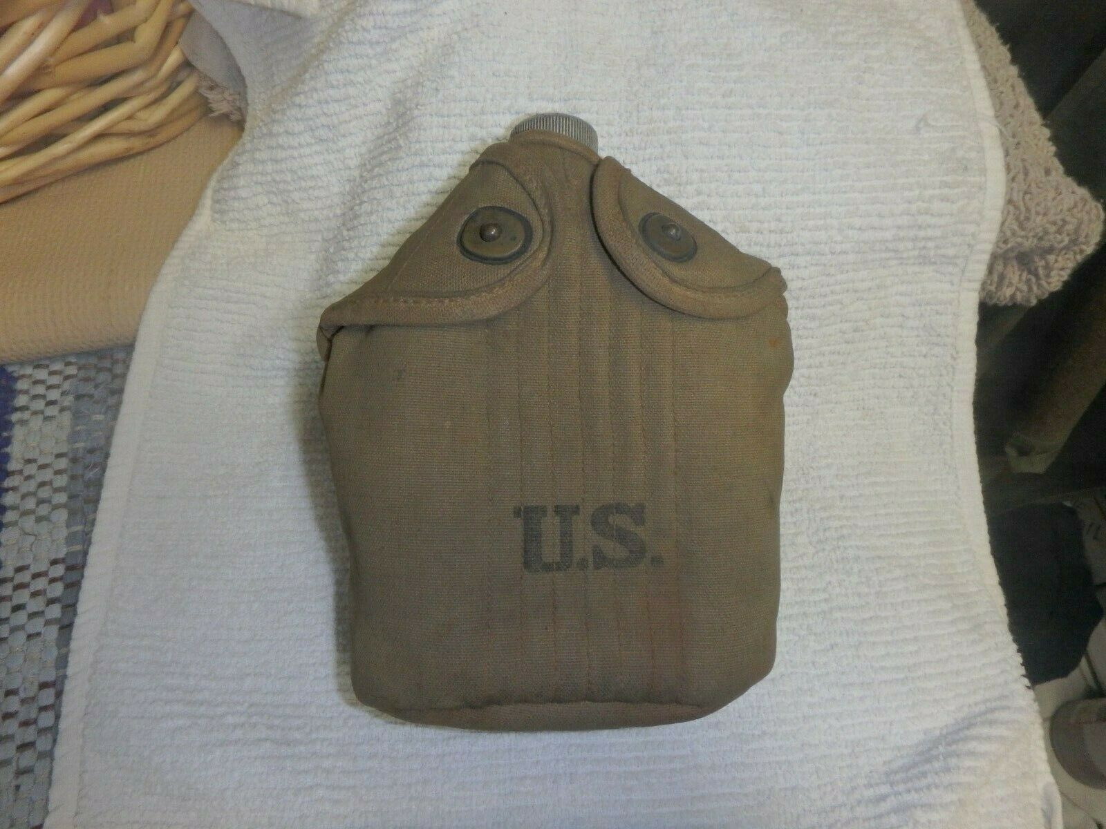 Wwi Canteen And Cover Dated 1918